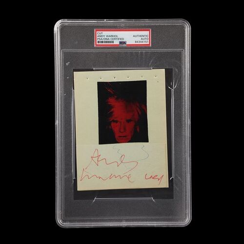 Lot #21 - ANDY WARHOL - Andy Warhol Autographed Photograph