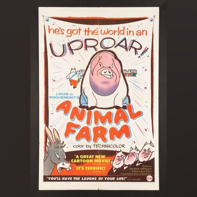 Lot #24 - ANIMAL FARM (1954) - US One-Sheet, 1954