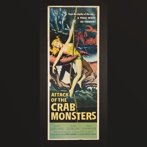 Lot #30 - ATTACK OF THE CRAB MONSTERS (1957) - US Insert, 1957