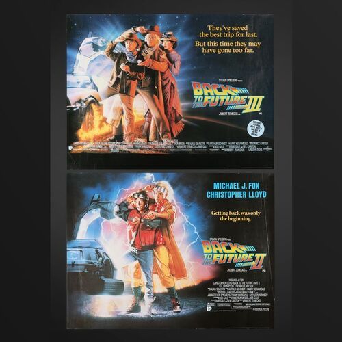 Lot #42 - BACK TO THE FUTURE PART II (1989) AND BACK TO THE FUTURE PART III (1990) - Two UK Quads, 1989, 1990