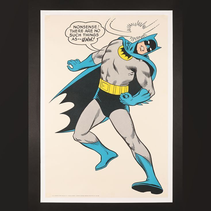 Lot #50 - BATMAN COMICS (1960S) - Batman Vintage Poster, 1966