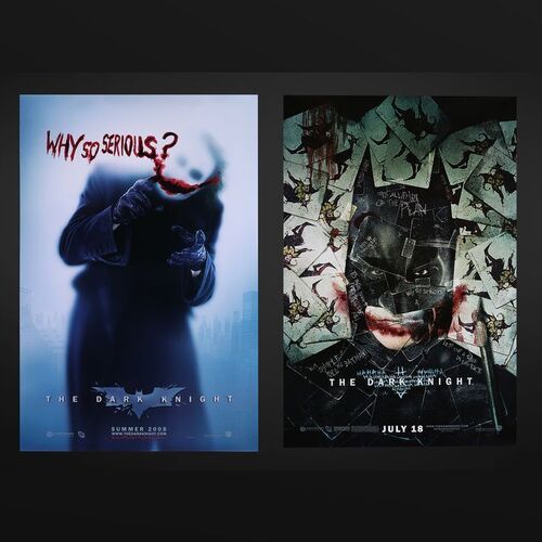 Lot #52 - THE DARK KNIGHT (2008) - Two US One-Sheets, 2008