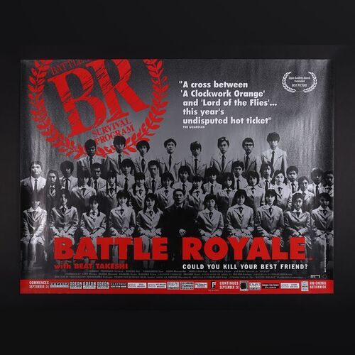 Lot #54 - BATTLE ROYALE (2000) - UK Quad, 2001 (First Release)