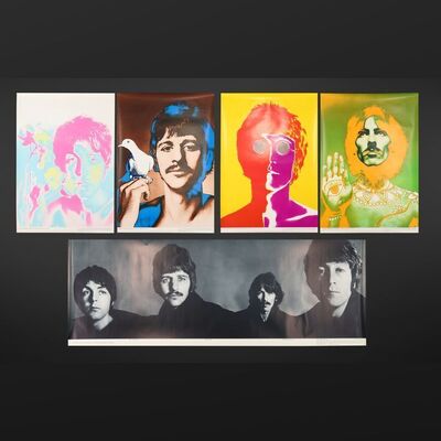 Lot #56 - BEATLES, THE (1967) - Complete Set Of Five Richard Avedon Beatles Stern Magazine Posters, 1967