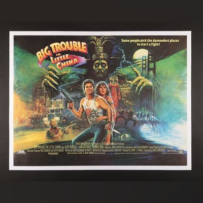 Lot #57 - BIG TROUBLE IN LITTLE CHINA (1986) - UK Quad, 1986
