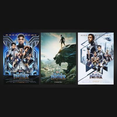 Lot #59 - BLACK PANTHER (2018) - Three One-Sheets, 2018