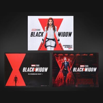 Lot #60 - BLACK WIDOW (2021) - Three UK Quads, 2021