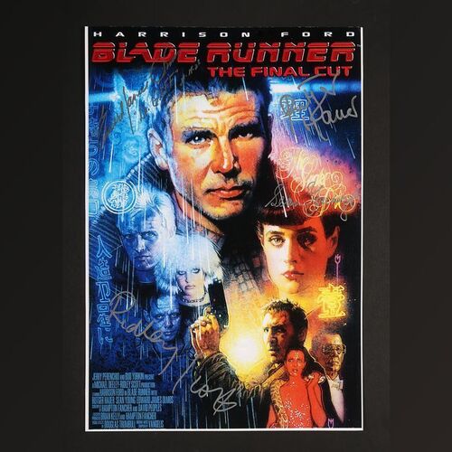 Lot #62 - BLADE RUNNER (1982) - Ridley Scott, Edward James Olmos, Rutger Hauer and Sean Young Autographed Poster