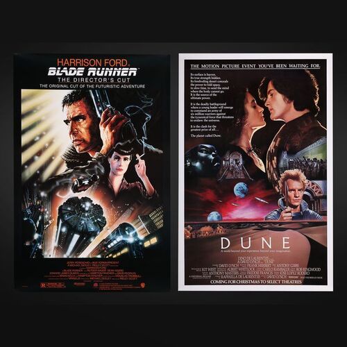 Lot #63 - BLADE RUNNER (1982) AND DUNE (1984) - Two US One-Sheets, 1992 and 1984