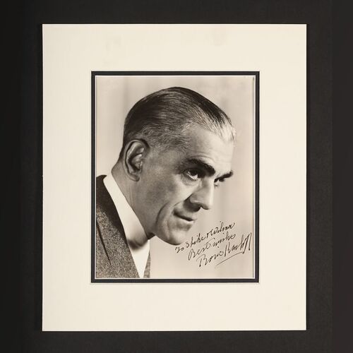Lot #70 - BORIS KARLOFF - Boris Karloff Autographed Photograph