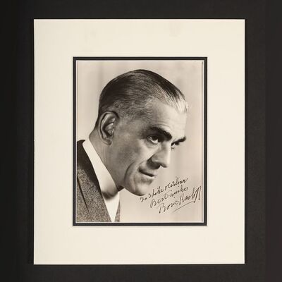 Lot #70 - BORIS KARLOFF - Boris Karloff Autographed Photograph
