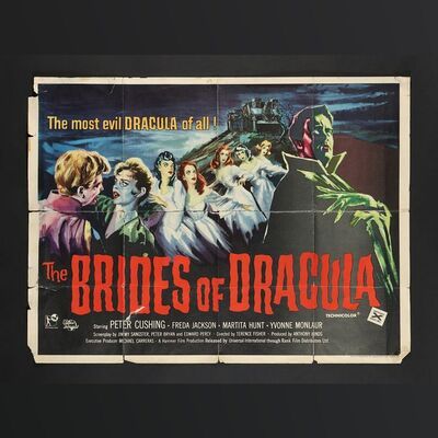 Lot #74 - BRIDES OF DRACULA, THE (1960) - UK Quad, 1960