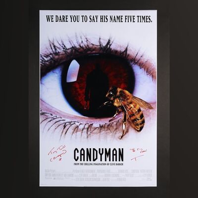 Lot #77 - CANDYMAN (1992) - Tony Todd Autographed Poster