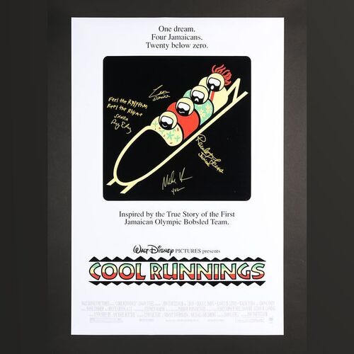 Lot #84 - COOL RUNNINGS (1993) - Leon Robinson, Doug E. Doug, Rawle D. Lewis and Malik Yoba Autographed Poster