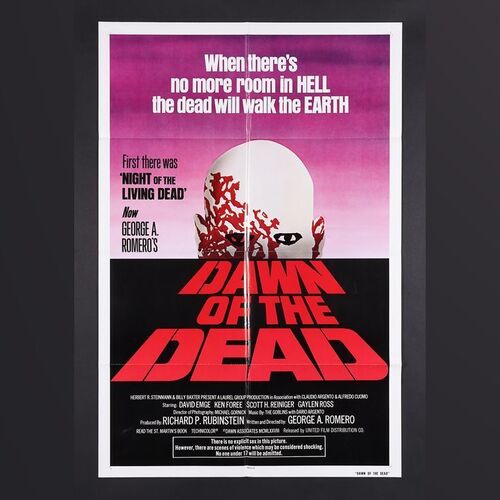 Lot #87 - DAWN OF THE DEAD (1978) - US One-Sheet, 1979