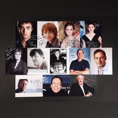 Lot #88 - HARRY POTTER: VARIOUS PRODUCTIONS (2001-2011) - De Lane Lea Studios Collection: Collection of Cast Autographed Harry Potter Related Portraits