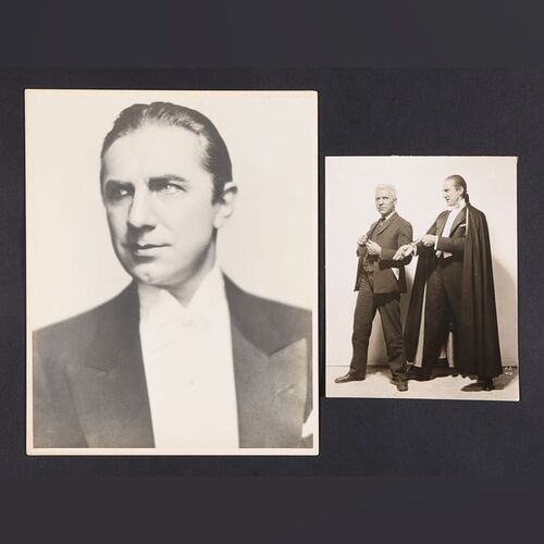 Lot #101 - DRACULA (1931) - Two Bela Lugosi Photos, circa 1930s and 1950s