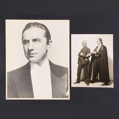 Lot #101 - DRACULA (1931) - Two Bela Lugosi Photos, circa 1930s and 1950s