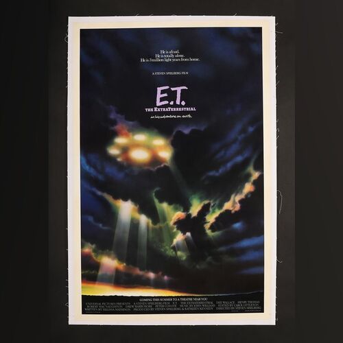 Lot #104 - E.T. THE EXTRA TERRESTRIAL (1982) - US One-Sheet Advance "Spaceship in the Clouds" Style, 1982