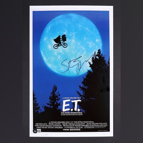 Lot #107 - E.T. THE EXTRA-TERRESTRIAL (1982) - Steven Spielberg Autographed Mini Poster