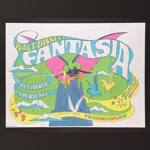 Lot #116 - FANTASIA (1940) - UK Quad, 1971