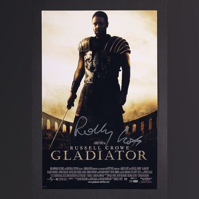 Lot #131 - GLADIATOR (2000) - Ridley Scott Autographed Mini Poster