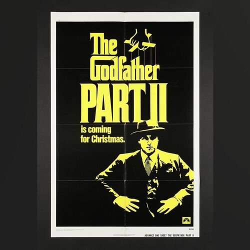 Lot #133 - GODFATHER PART II, THE (1974) - US One-Sheet - Advance Style, 1974
