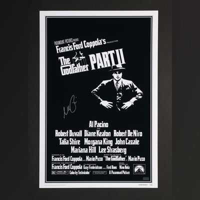 Lot #134 - THE GODFATHER PART II (1974) - Al Pacino Autographed Poster