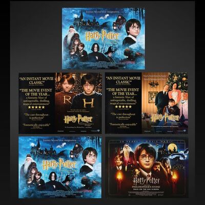 Lot #151 - HARRY POTTER AND THE PHILOSOPHER'S STONE (2001) - Five UK Quads, 2001