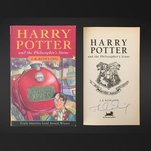 Lot #152 - HARRY POTTER AND THE PHILOSOPHER'S STONE (2001) - J.K. Rowling Autographed British Paperback Edition, 1997