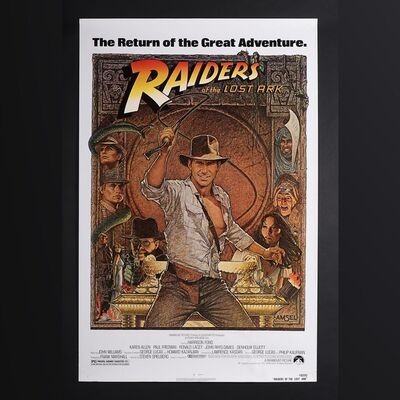 Lot #161 - RAIDERS OF THE LOST ARK (1981) - US One-Sheet, 1982