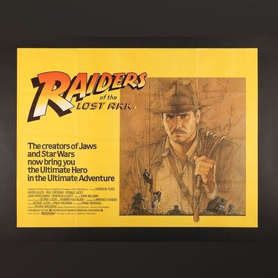 Lot #163 - RAIDERS OF THE LOST ARK (1981) - UK Quad, 1981