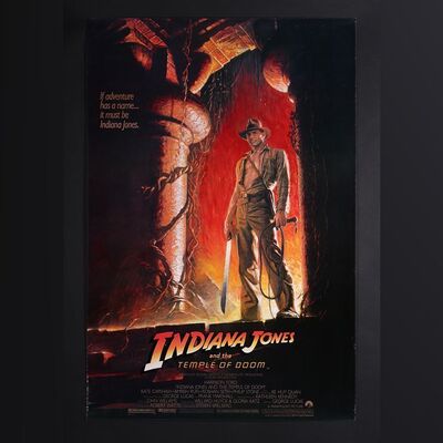 Lot #165 - INDIANA JONES AND THE TEMPLE OF DOOM (1984) - US One-Sheet, 1984