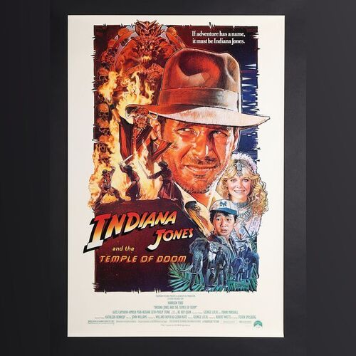 Lot #166 - INDIANA JONES AND THE TEMPLE OF DOOM (1984) - US One-Sheet, 1984