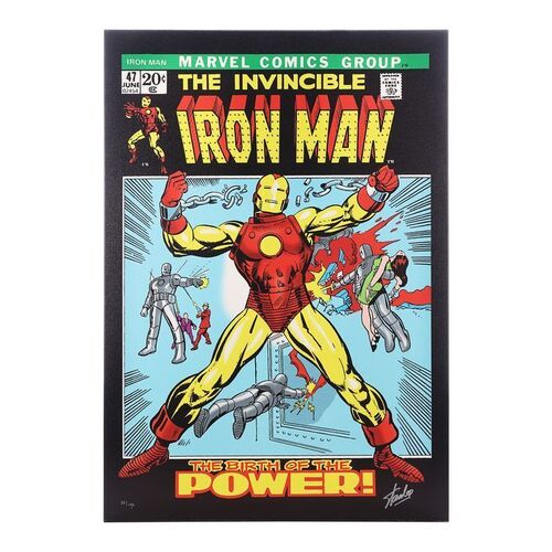 Lot #171 - IRON MAN COMIC COVER (2013) - Limited Edition Print Autographed by Stan Lee, 2013