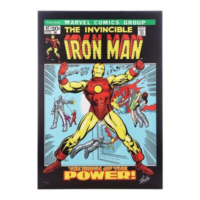 Lot #171 - IRON MAN COMIC COVER (2013) - Limited Edition Print Autographed by Stan Lee, 2013