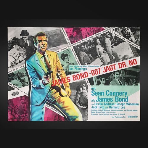Lot #174 - JAMES BOND: DR. NO (1962) - Carter-Jones Collection: German A0, 1963