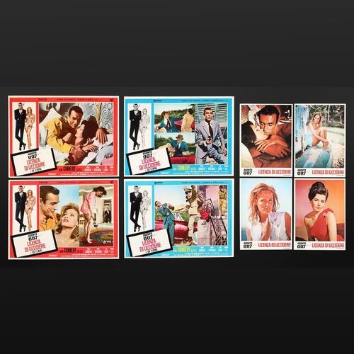 Lot #176 - JAMES BOND: DR. NO (1962) - Eight Italian Photobustas, 1970s