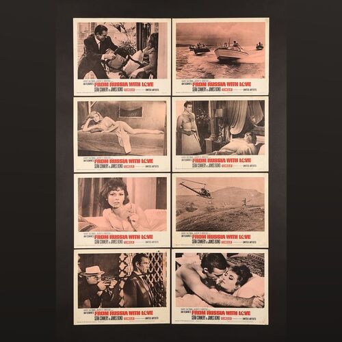 Lot #181 - JAMES BOND: FROM RUSSIA WITH LOVE (1963) - Complete Set of Eight US Lobby Cards, 1963