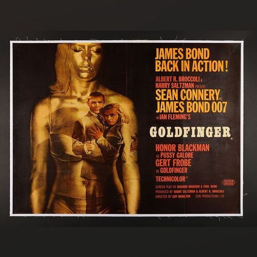 Lot #184 - JAMES BOND: GOLDFINGER (1964) - UK Quad, 1964