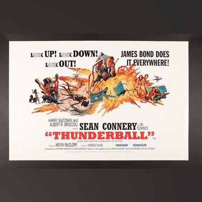 Lot #189 - JAMES BOND: THUNDERBALL (1965) - Official Hand-Numbered Limited Edition Spy Guise Poster, 1995