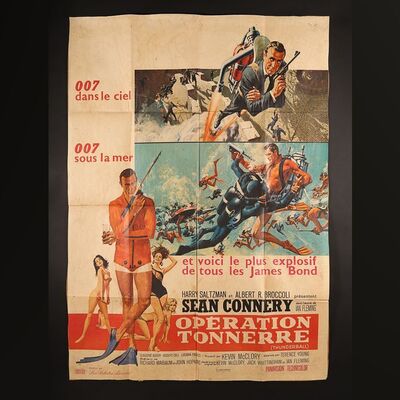 Lot #190 - THUNDERBALL (1965) - French Grande Affiche, 1965