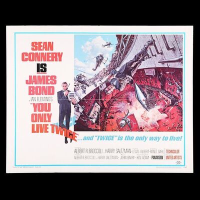 Lot #198 - JAMES BOND: YOU ONLY LIVE TWICE (1967) - Carter-Jones Collection: US Half-Sheet Poster, 1967