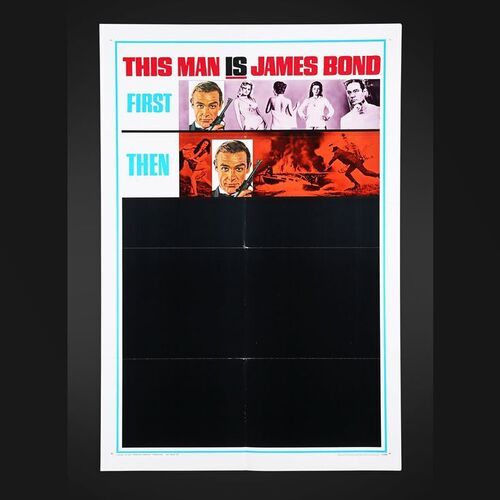 Lot #199 - JAMES BOND: YOU ONLY LIVE TWICE (1967) - Carter-Jones Collection: US One-Sheet "Style-B" Advance Poster, 1967