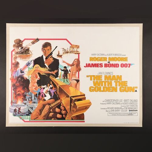 Lot #218 - JAMES BOND: THE MAN WITH THE GOLDEN GUN (1974) - UK Quad, 1974