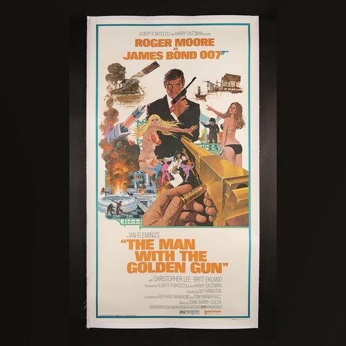 Lot #219 - JAMES BOND: THE MAN WITH THE GOLDEN GUN (1974) - US Three-Sheet (West Hemi), 1974
