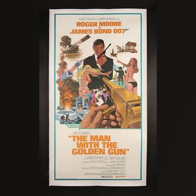 Lot #219 - JAMES BOND: THE MAN WITH THE GOLDEN GUN (1974) - US Three-Sheet (West Hemi), 1974