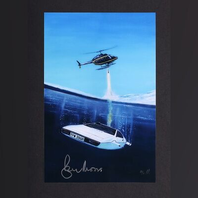 Lot #221 - JAMES BOND: THE SPY WHO LOVED ME (1977) - Roger Moore Autographed Limited Edition Poster
