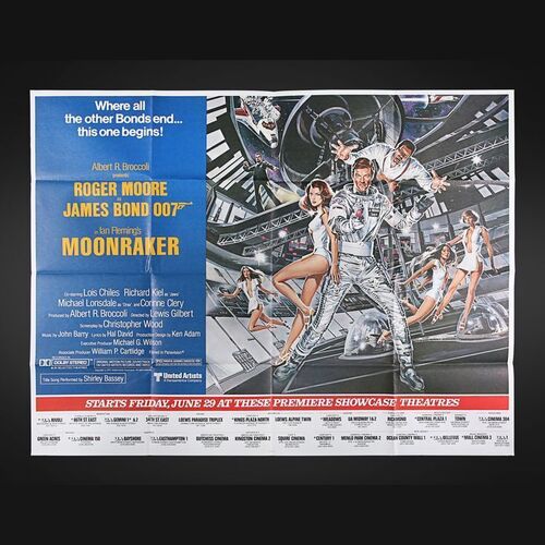 Lot #230 - JAMES BOND: MOONRAKER (1979) - Carter-Jones Collection: US Subway Poster, 1979