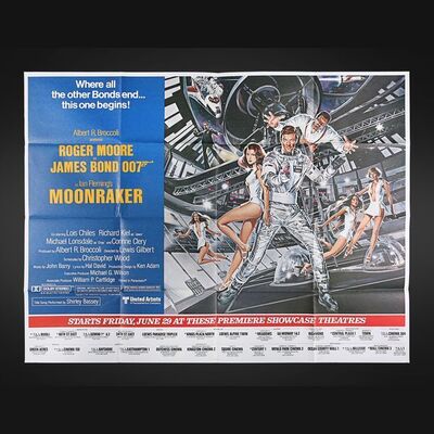 Lot #230 - JAMES BOND: MOONRAKER (1979) - Carter-Jones Collection: US Subway Poster, 1979